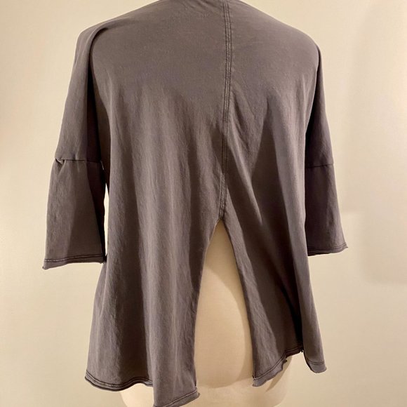 AEO Purple Casual Mid Sleeve Top - Picture 3 of 4